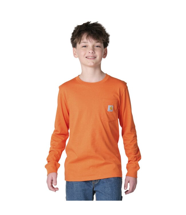 Carhartt Boy's Long-Sleeve Puppy Pocket T-Shirt CA6896