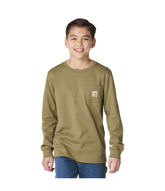 Carhartt Boy's Long-Sleeve Side by Side Pocket T-Shirt CA6898