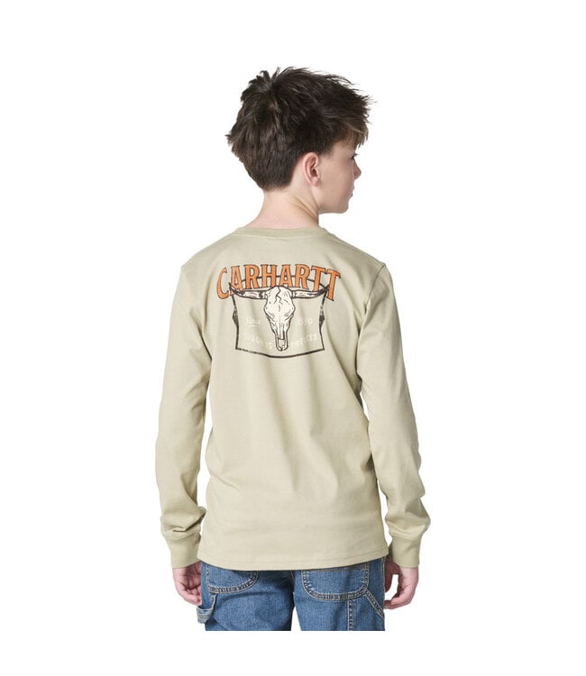 Carhartt Boy's Long-Sleeve Skull T-Shirt CA6897