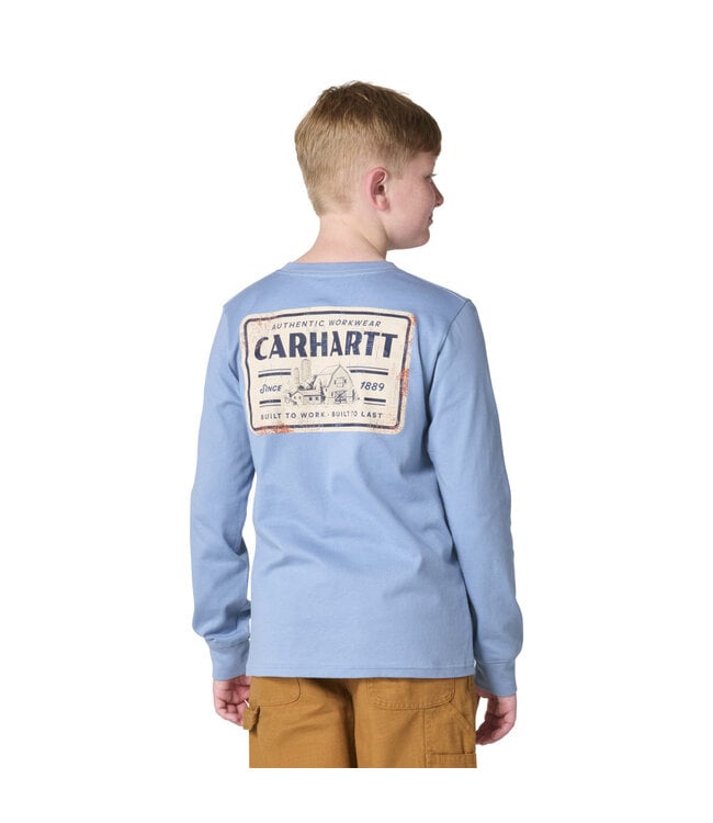 Carhartt Boy's Long-Sleeve Farm Pocket T-Shirt CA6890