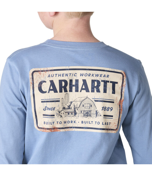 Carhartt Boy's Long-Sleeve Farm Pocket T-Shirt CA6890