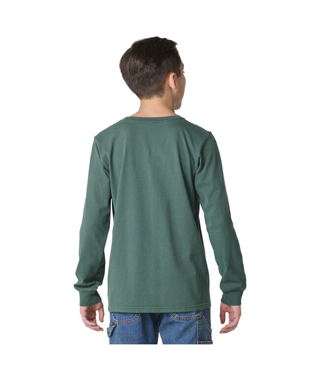 Carhartt Boy's Long-Sleeve Garment Dye Pocket T-Shirt CA6885