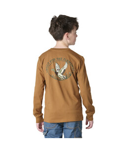 Carhartt Boy's Long-Sleeve Duck Pocket T-Shirt CA6893