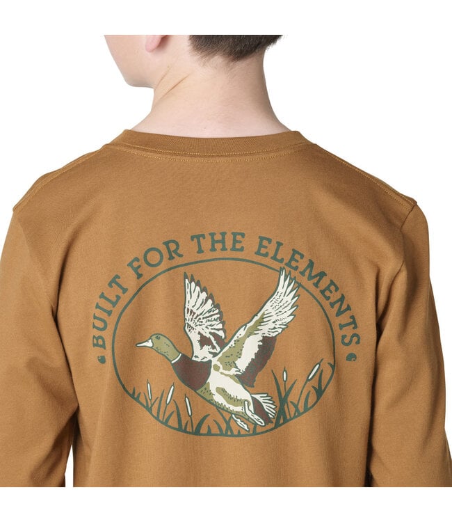Carhartt Boy's Long-Sleeve Duck Pocket T-Shirt CA6893