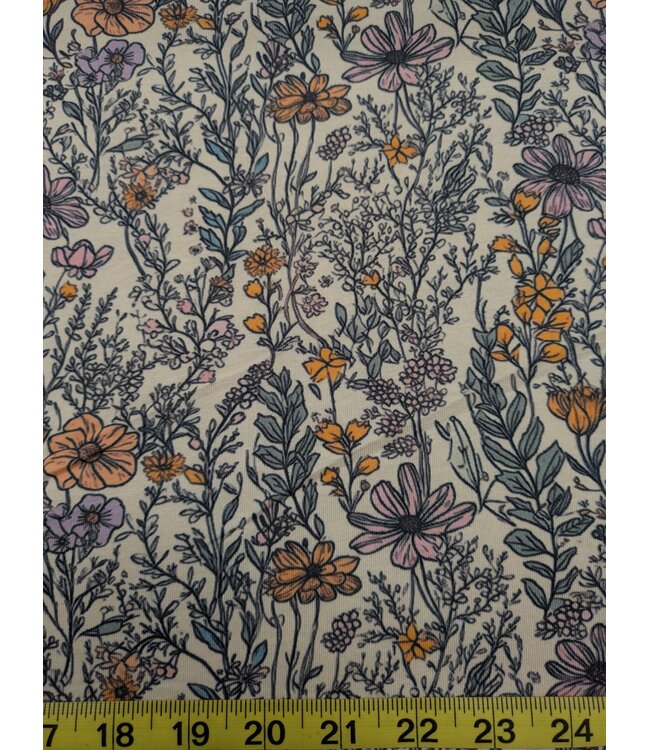 * Exclusive Design* YD FT202605250 Autumn Garden Cotton Spandex Knit