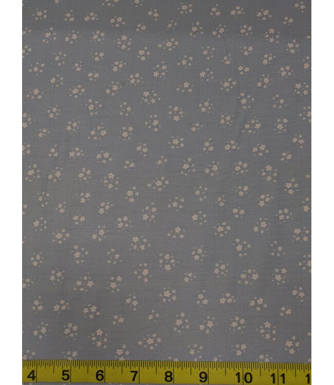 Alyssa May Design YD FT202601142 Ditsy Blue Slubbed Rayon