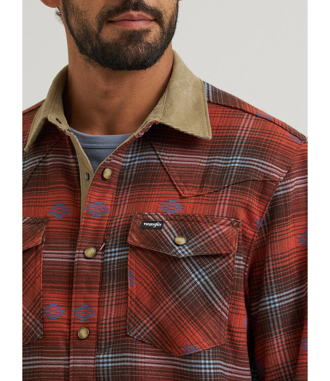 Wrangler Men's All Terrain Gear Lined Flannel Shirt Jacket 112382478