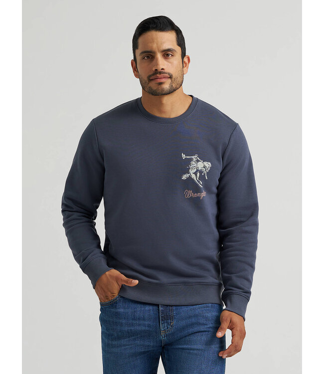 Wrangler Men's Bucking Rider Graphic Fleece Sweatshirt 112380291