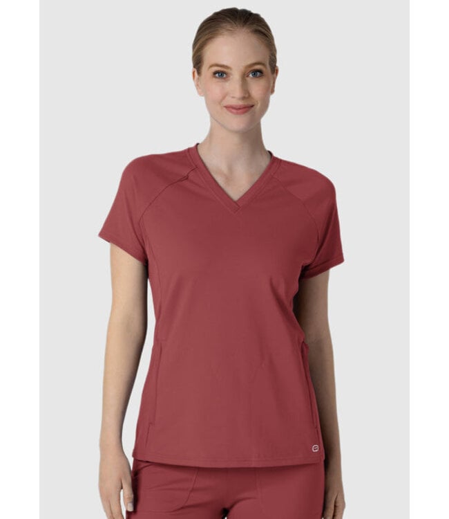Wink Women's RENEW Knit Flex-n-Reach V-Neck Raglan Scrub Top 6259