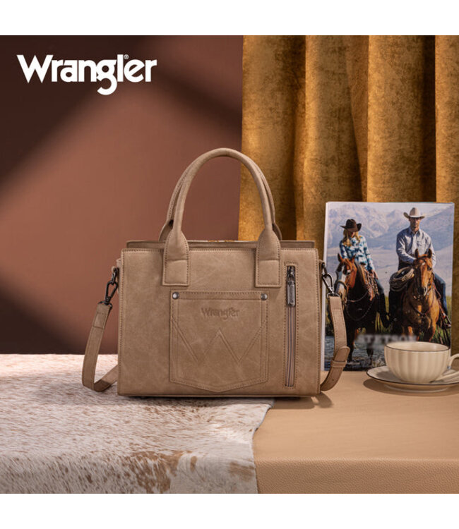 Wrangler Tooled Aztec Pattern Print Concealed Carry Tote/Crossbody WG226-8120