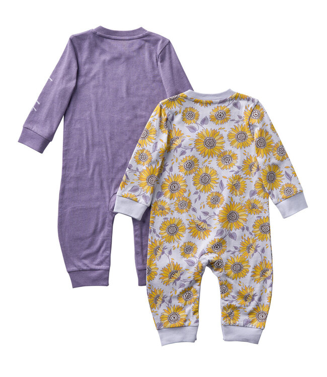 Carhartt Girl's Long-Sleeve Sunflower Coverall 2pc Set CG9984