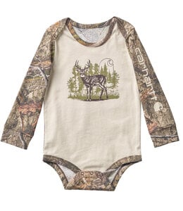 Carhartt Boy's Long-Sleeve Deer Bodysuit CA6862