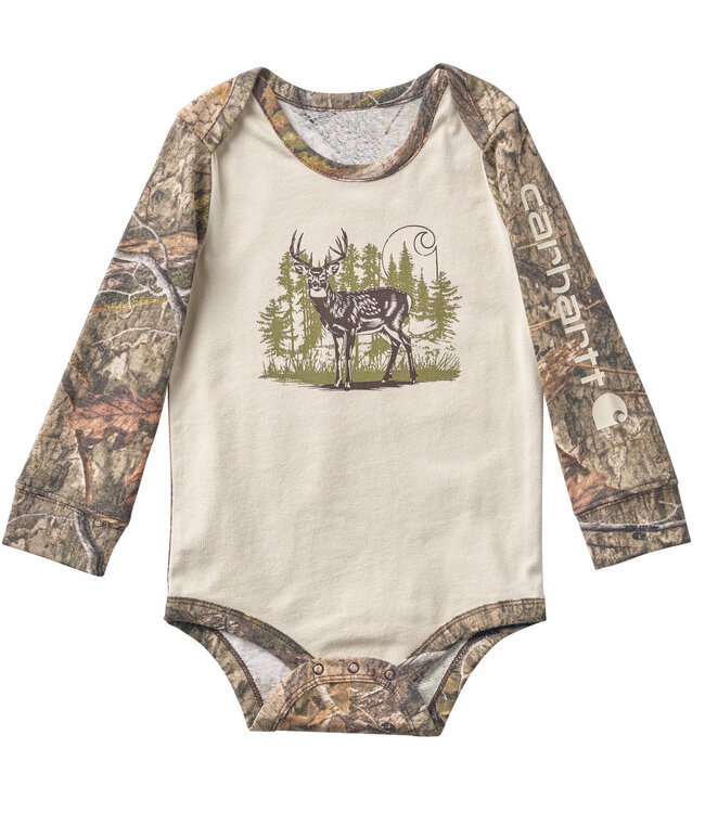 Carhartt Boy's Long-Sleeve Deer Bodysuit CA6862