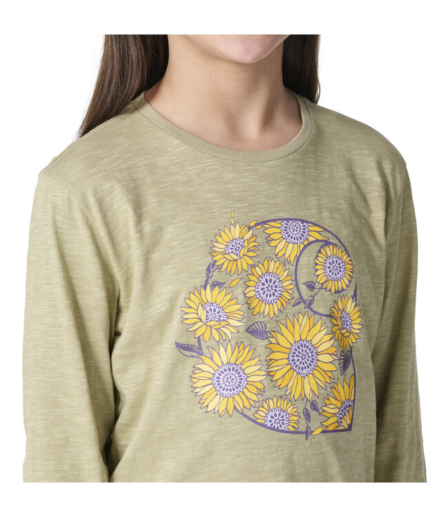 Carhartt Girl's Long-Sleeve Sunflower T-Shirt CA7209