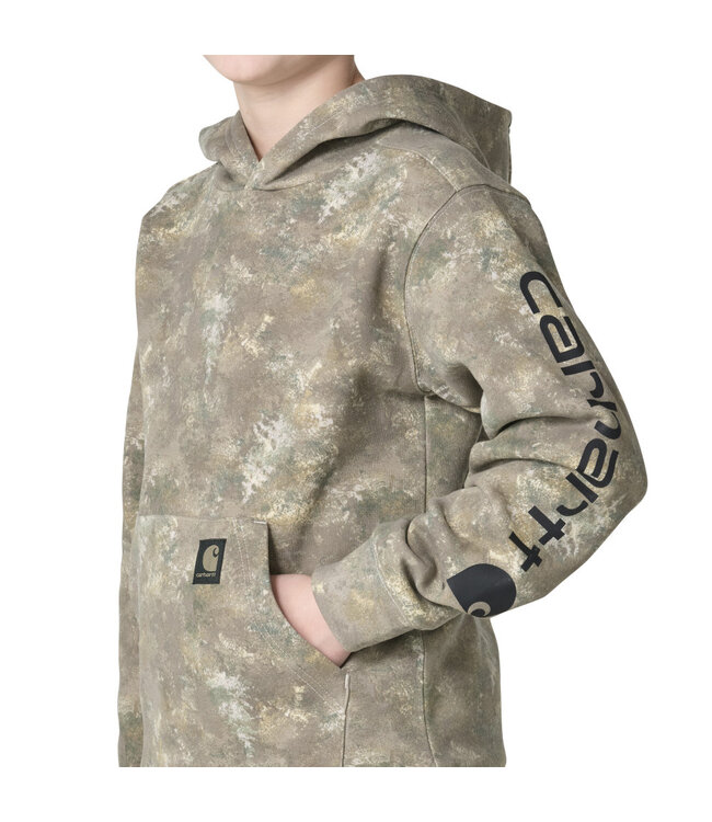 Carhartt Boy's Long-Sleeve Faded Camo Sweatshirt CA6926