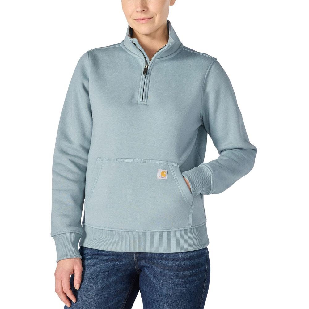 Carhartt Women's Relaxed Fit Quarter-Zip Mock Neck Sweatshirt