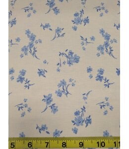 Mook Fabrics YD Summer Blue Rib Knit 145428