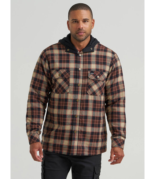 Wrangler Men's Riggs Workwear Hooded Flannel Work Jacket 112382364
