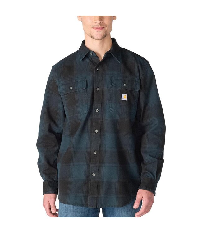 Carhartt Men's Loose Fit Heavyweight Flannel Long-Sleeve Plaid Shirt 107013
