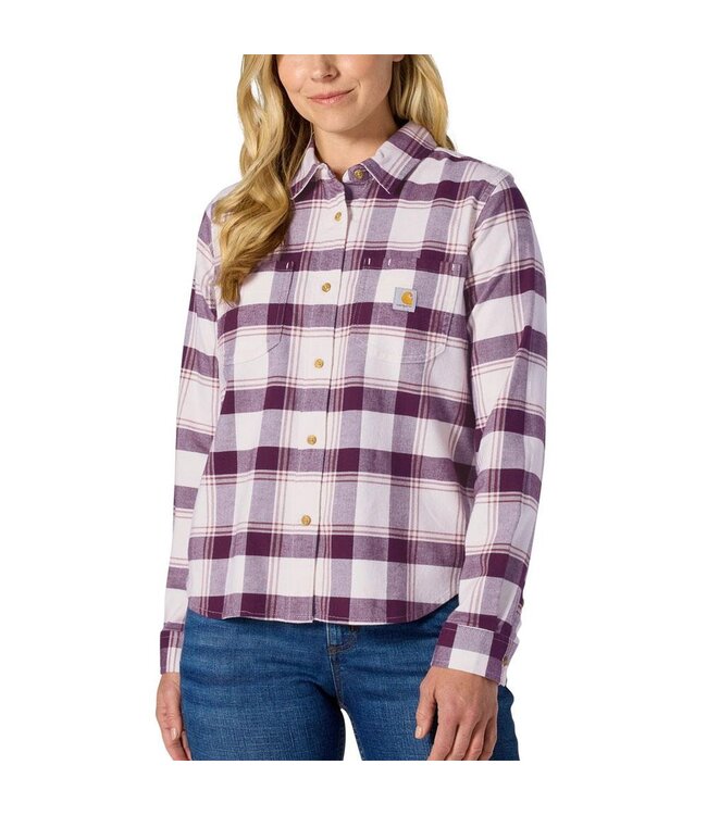Carhartt Women's Hamilton Relaxed Long-Sleeve Plaid Shirt 107749