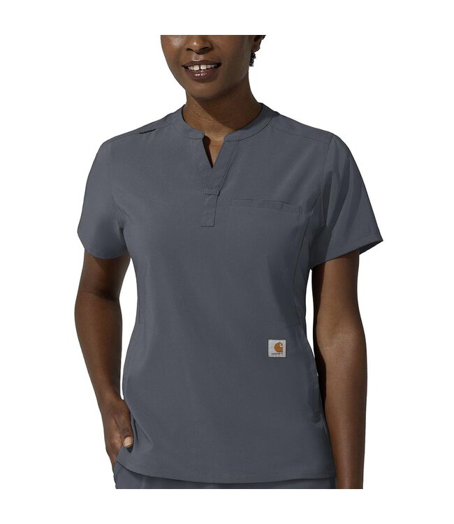 Carhartt Women's Force Cross-Flex Chest Pocket Scrub Top C13810