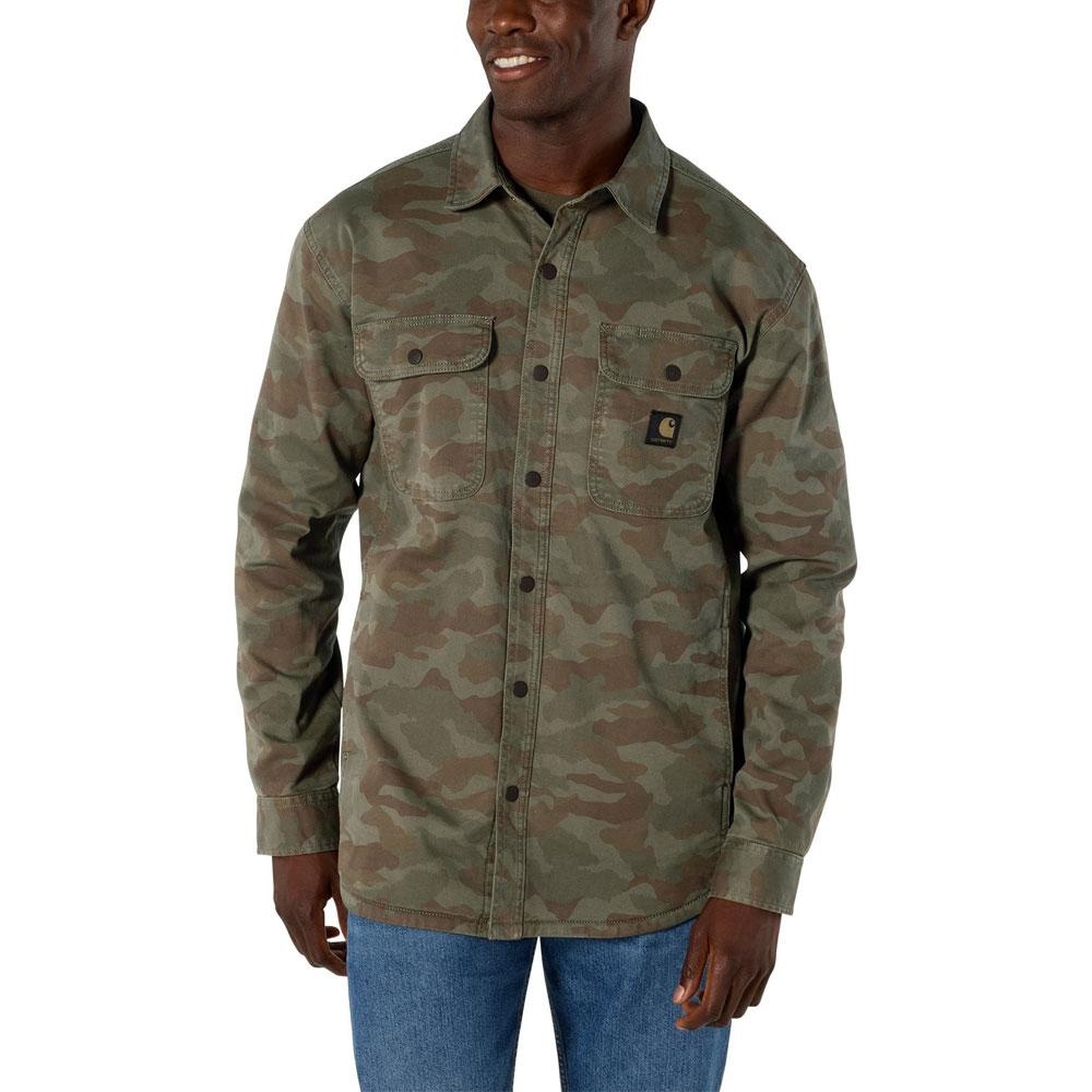 Carhartt Men's Canvas Fleece-Lined Shirt Jac - Traditions Clothing