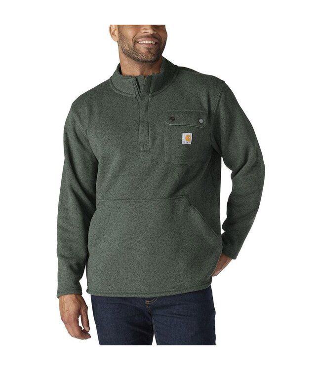 Carhartt Men's Relaxed Fit Midweight Quarter-Zip Pocket Sweater Fleece 106378