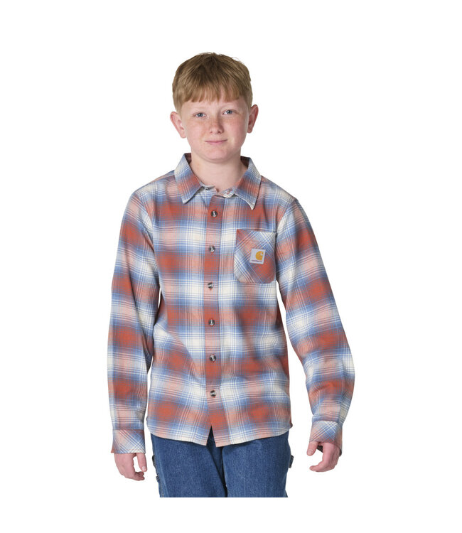 Carhartt Boy's Long-Sleeve Flannel Button-Front Shirt CE8219