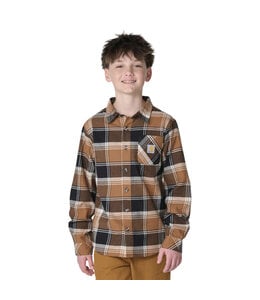 Carhartt Boy's Long-Sleeve Flannel Button-Front Shirt CE8219