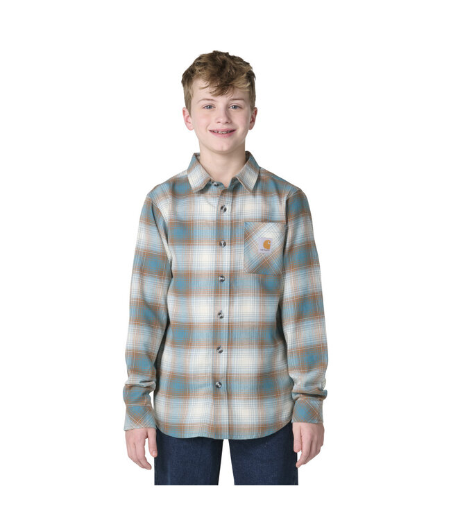 Carhartt Boy's Long-Sleeve Flannel Button-Front Shirt CE8219
