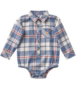 Carhartt Boy's Long-Sleeve Flannel Bodysuit CE8216