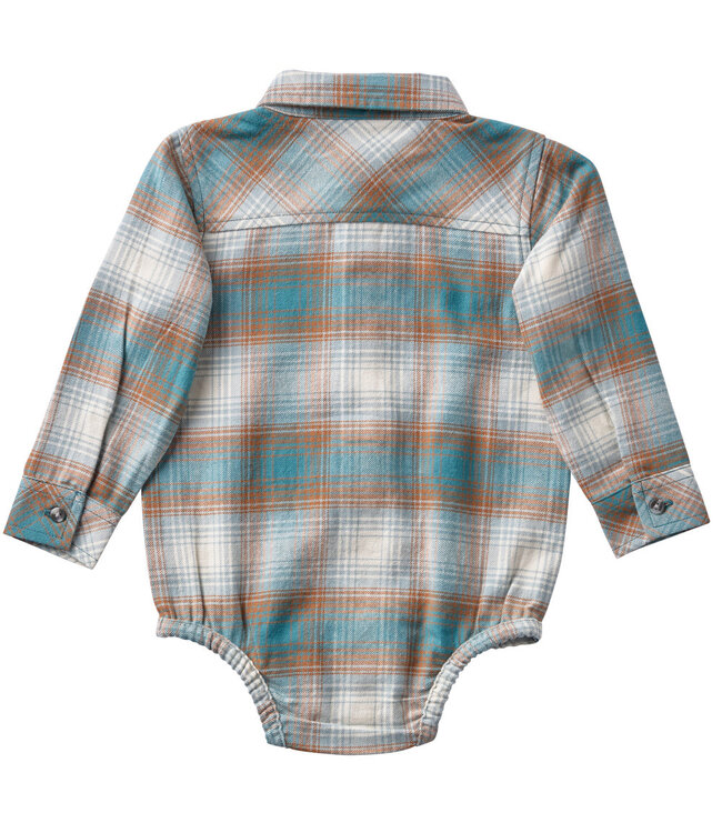 Carhartt Boy's Long-Sleeve Flannel Bodysuit CE8217