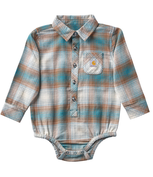 Carhartt Boy's Long-Sleeve Flannel Bodysuit CE8217