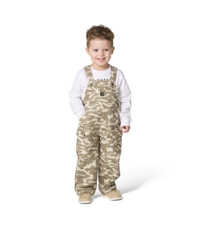 Carhartt Boy's Toddler Long-Sleeve T-Shirt and Camo Overall Set CG8144