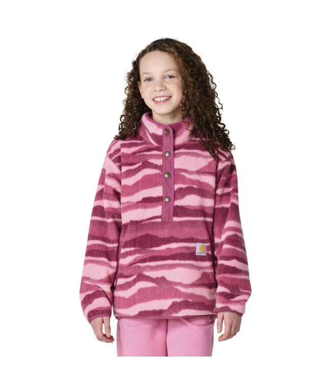 Carhartt Girl's Long-Sleeve Fleece Quarter-Snap Sweatshirt CA7207