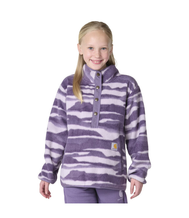 Carhartt Girl's Long-Sleeve Fleece Quarter-Snap Sweatshirt CA7207