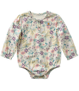 Carhartt Girl's Long-Sleeve Flannel Bodysuit CE9167