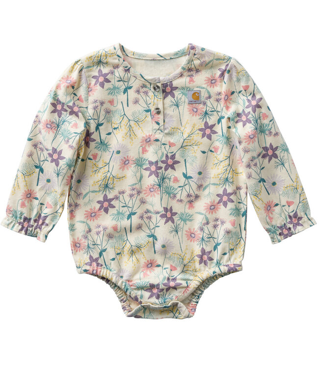 Carhartt Girl's Long-Sleeve Flannel Bodysuit CE9167
