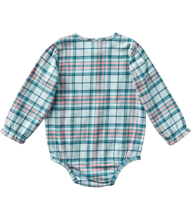 Carhartt Girl's Long-Sleeve Flannel Bodysuit CE9168