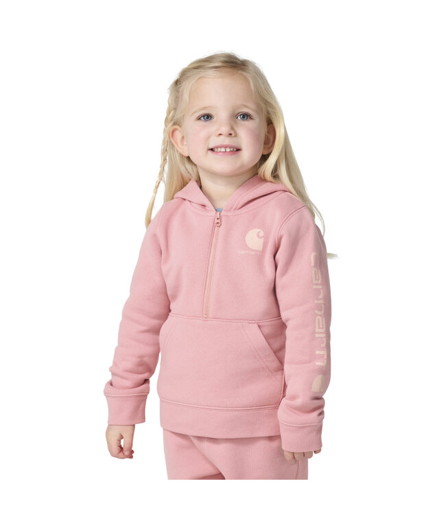 Carhartt Girl's Infant/Toddler Long-Sleeve Half-Zip Sweatshirt CA7234