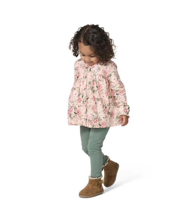 Carhartt Girl's Toddler Long-Sleeve Flannel Top and Legging Set CG9997