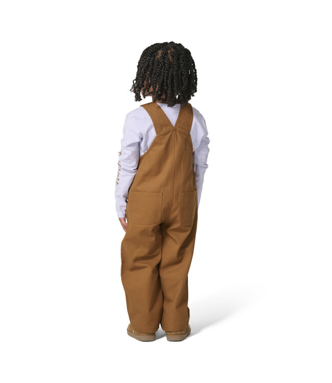 Carhartt Girl's Toddler Long-Sleeve Highland T-Shirt and Canvas Overall Set CG9986
