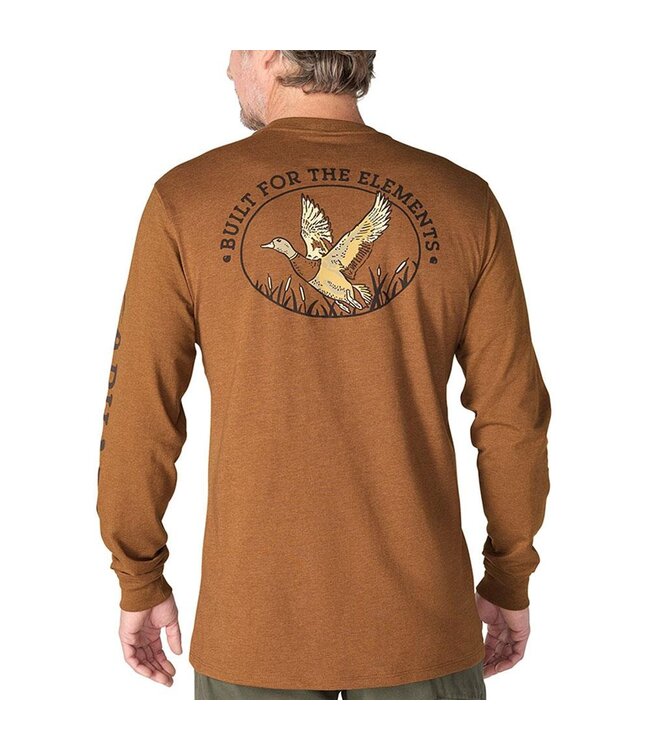 Carhartt Men's Irvine Relaxed Duck Badge Long-Sleeve T-Shirt 107830