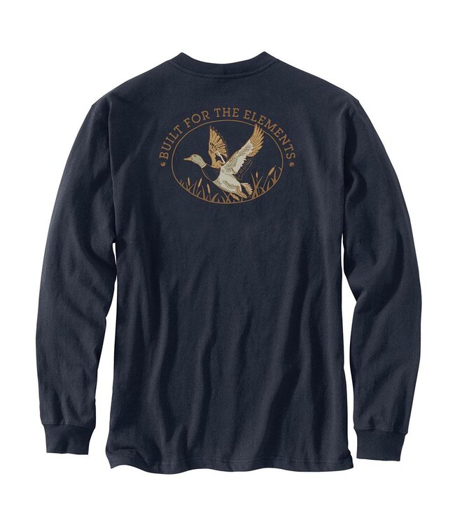 Carhartt Men's Irvine Relaxed Duck Badge Long-Sleeve T-Shirt 107830
