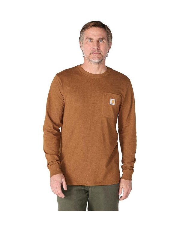 Carhartt Men's Irvine Relaxed Duck Badge Long-Sleeve T-Shirt 107830