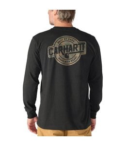 Carhartt Men's Irvine Relaxed Camo Badge Long-Sleeve T-Shirt 107786