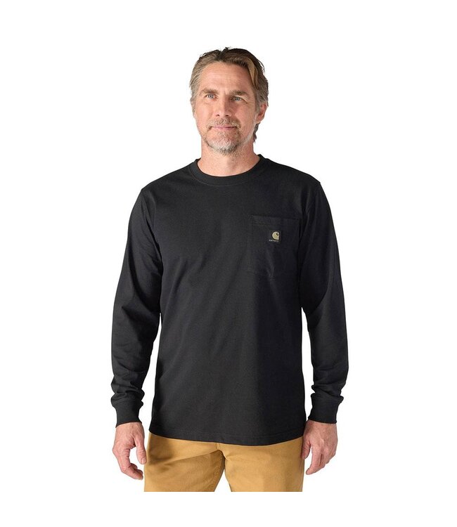 Carhartt Men's Irvine Relaxed Camo Badge Long-Sleeve T-Shirt 107786