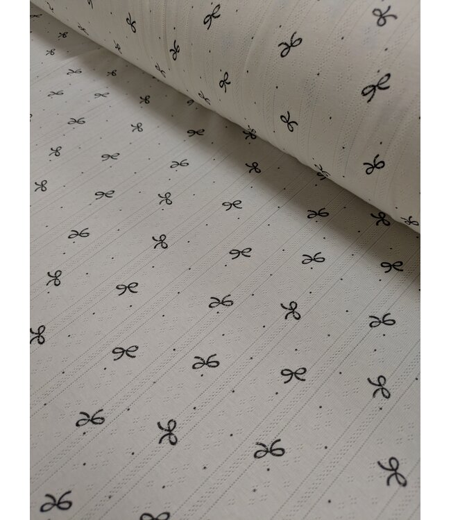 YD 143192 Cotton Pointelle Bows 76"