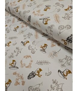 YD 145756  Cotton 100% Interlock Mushroom 74" Wide