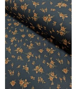 YD 578615-DT  Classic Rib Knit Print Dark Teal